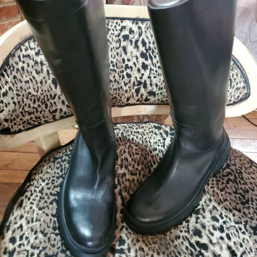 Vintage Prada Sport Lug Sole Moto Boots 40 very stylish